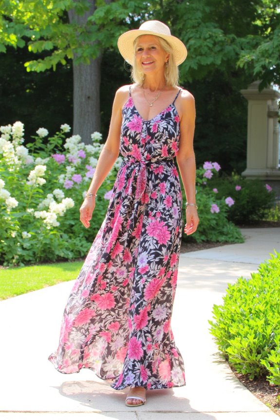 bohemian floral maxi dress