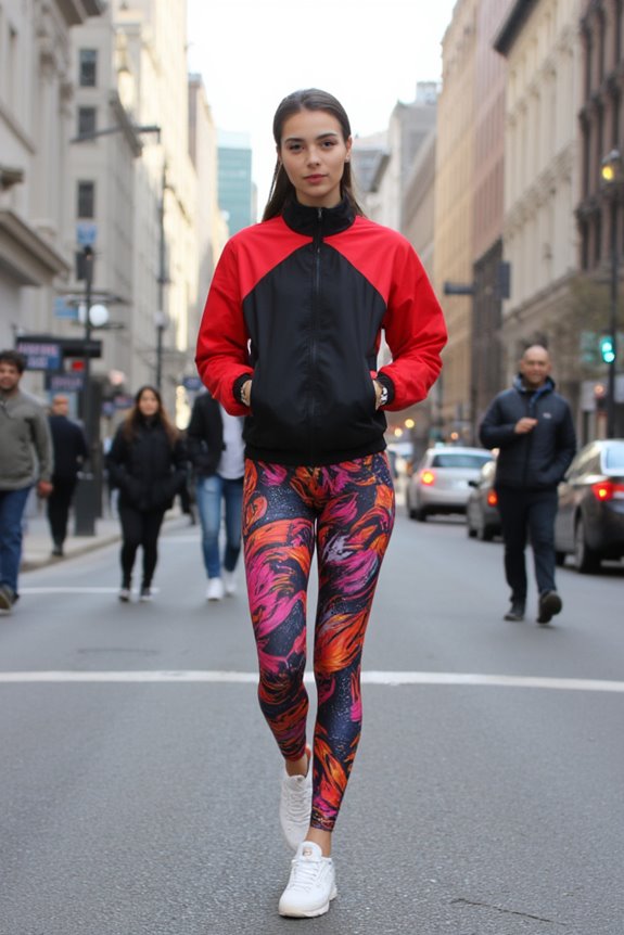 bold two tone athleisure style