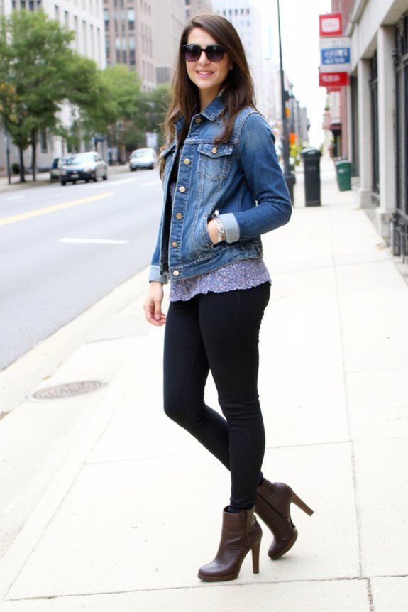casual chic layered outfit