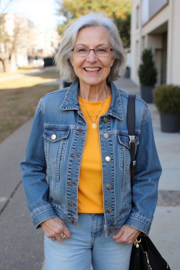 casual denim vibrant blouses