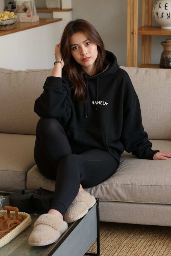 cozy oversized hoodie ensemble