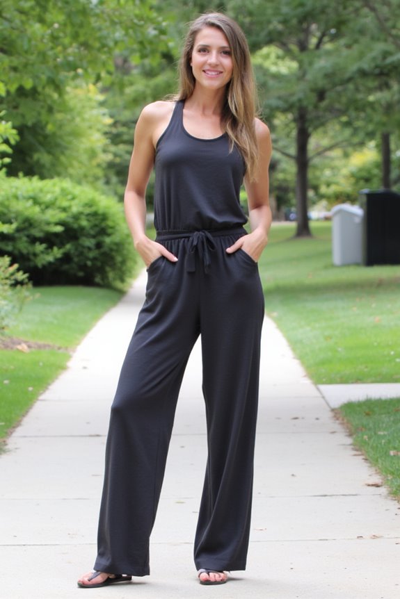 effortless athleisure jumpsuit style