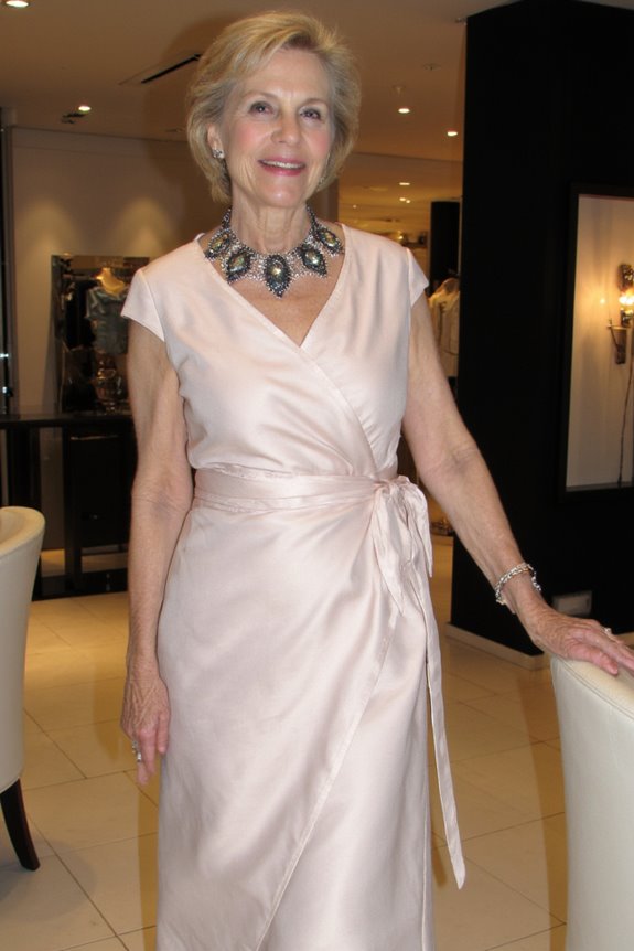 elegant wrap dress style