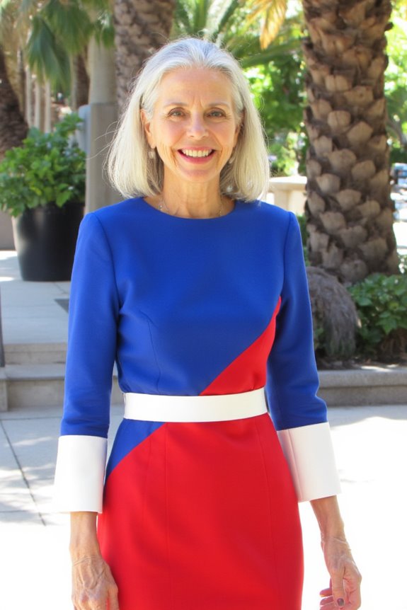 vibrant youthful color blocking